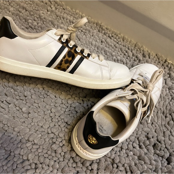 Tory Burch Howell Leopard Sneakers, Used Condition Size 9 - Picture 12 of 15